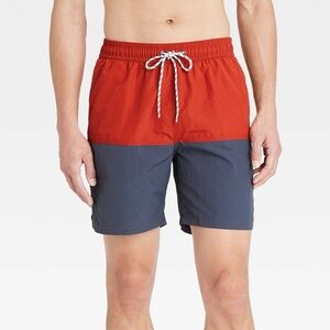 Men's 7" Swim Trunks - Goodfellow & Co™ Roasted Pepper - size XXL - new